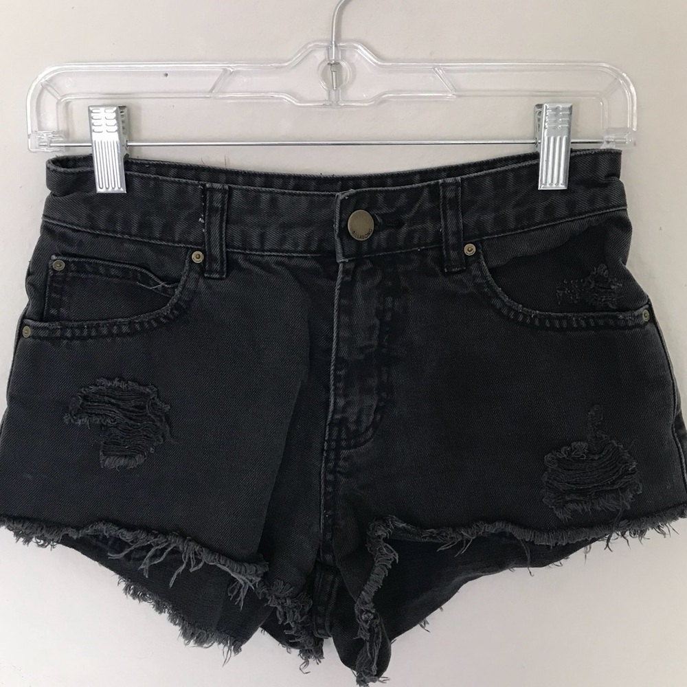Black billabong denim shorts